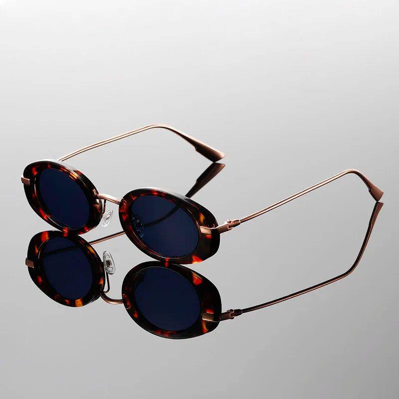 Oval Vintage Sunglasses | Polarized Lenses for Glare Reduction 7