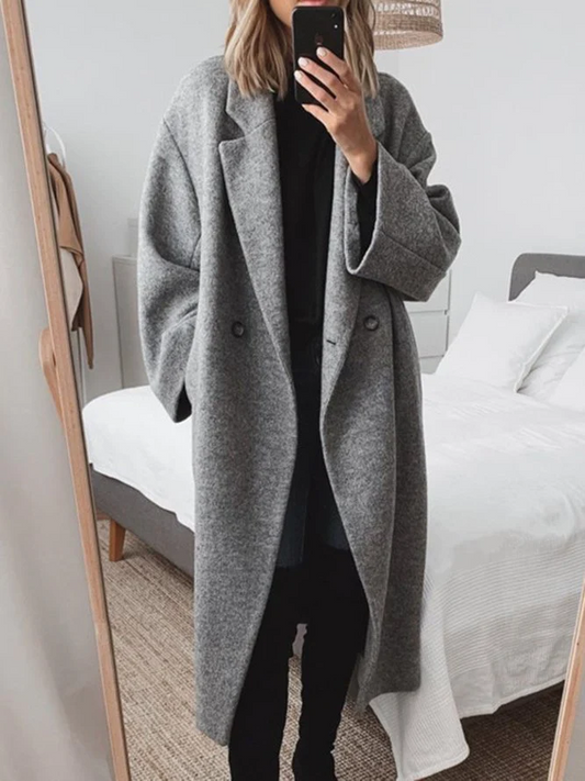 Oversized Double-Breasted Coat 0