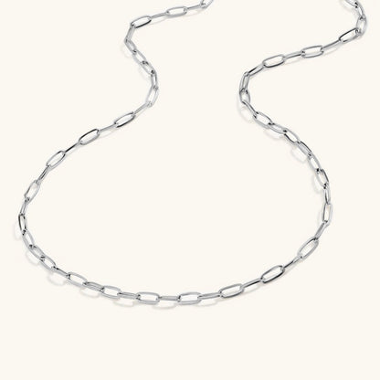 Paperclip Chain Necklace | Elegant Stainless Steel-Plated 14k Gold 3