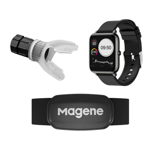Performance Running Gear Bundle | Heart Rate Monitor, Breathing Trainer & Waterproof Watch for Men 0