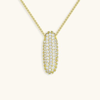 Personalized Bubble Initial Necklace | 18k Gold with Diamond Simulant 53