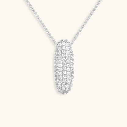 Personalized Bubble Initial Necklace | 18k Gold with Diamond Simulant 54