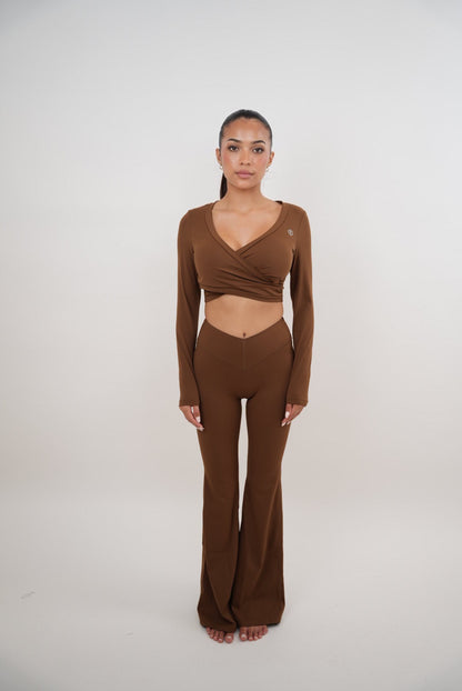 I Am Present Bruine Stretch Flare Legging