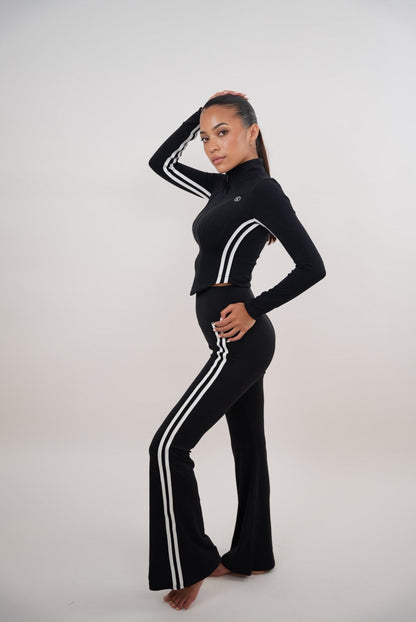 I Am Motivated Zwarte Flare Broek