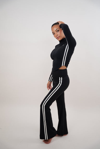 I Am Motivated Zwarte Flare Broek
