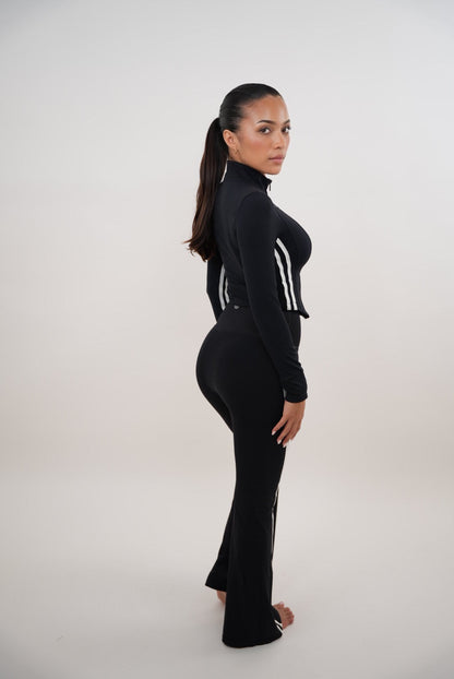 I Am Motivated Zwarte Flare Broek