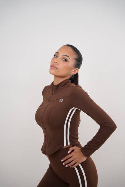 Veste Marron Je Suis Motivée