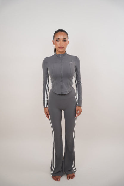 Pantalon Évasé Gris Je Suis Motivée