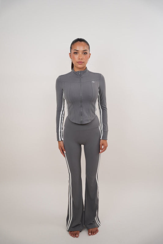 Pantalon Évasé Gris Je Suis Motivée