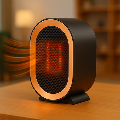 Portable Ceramic Space Heater | Energy Efficient Quiet Heating for Home and Office 0
