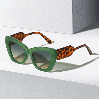Retro Cat-Eye Sunglasses | Full-Rimmed UV Protection with Bold Patterns 1