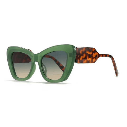 Retro Cat-Eye Sunglasses | Full-Rimmed UV Protection with Bold Patterns 2