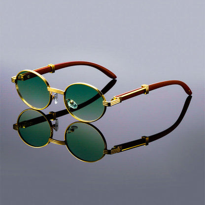 Retro Oval Sunglasses | UV 400 Protection with Lightweight Design 2