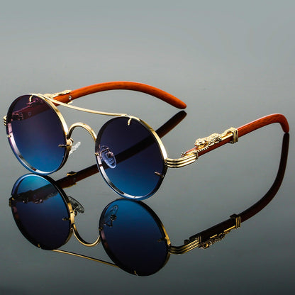 Retro Round Sunglasses | UV 400 Polarized Lenses with Lightweight Design 1