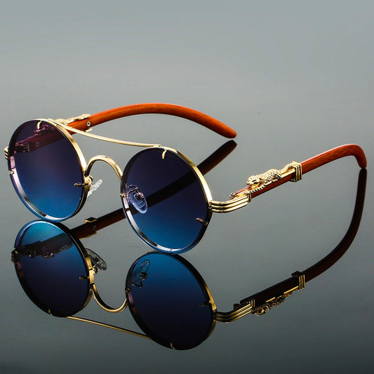 Retro Round Sunglasses | UV 400 Polarized Lenses with Lightweight Design 1