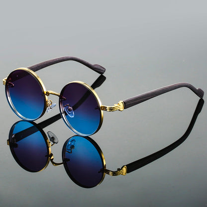 Retro Round Sunglasses | UV 400 Protection with Durable Metal Frame 2