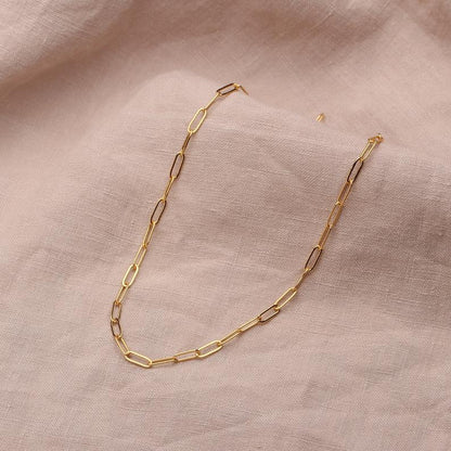 Rope Link Necklace | Adjustable 18K Gold/Silver Plated Stainless Steel 1