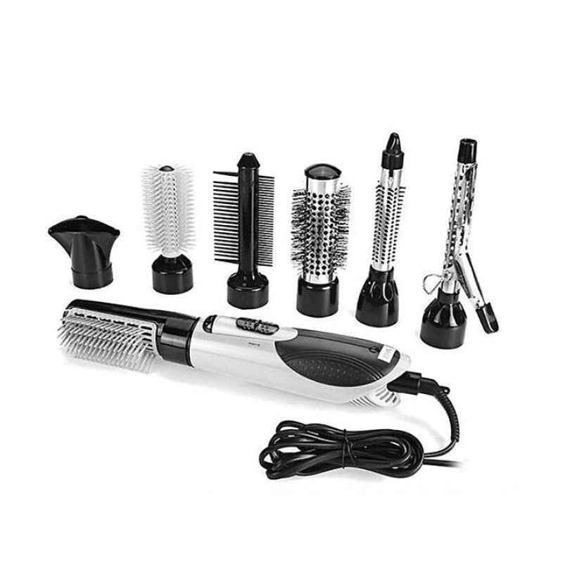 Rotating Hot Air Brush | 2-in-1 Dryer with Interchangeable Brushes and 360° Rotation 4