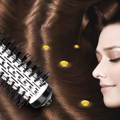 Rotating Hot Air Brush | 2-in-1 Dryer with Interchangeable Brushes and 360° Rotation 5