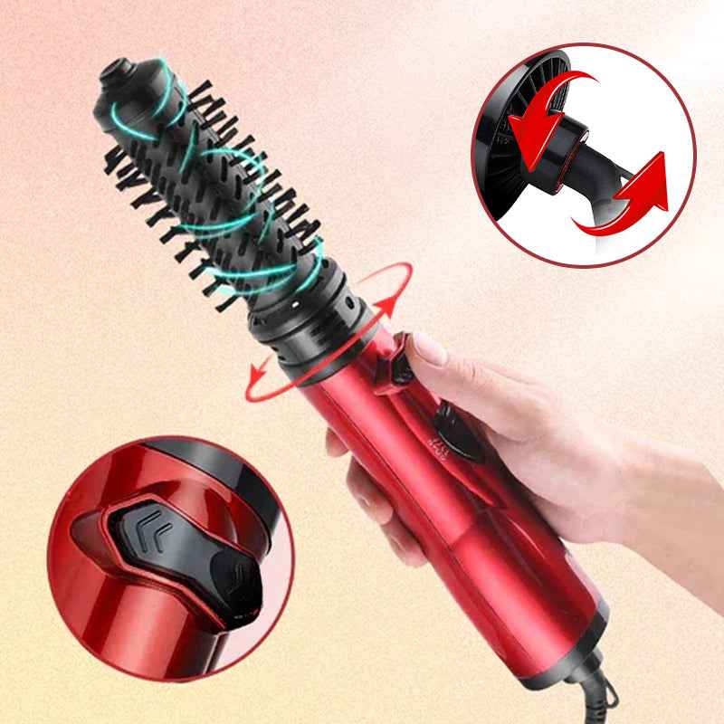 Rotating Hot Air Brush | 2-in-1 Dryer with Interchangeable Brushes and 360° Rotation 7
