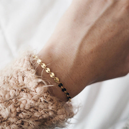 Round Chain Bracelet | High-Quality Stainless Steel-Plated 14k Gold 2