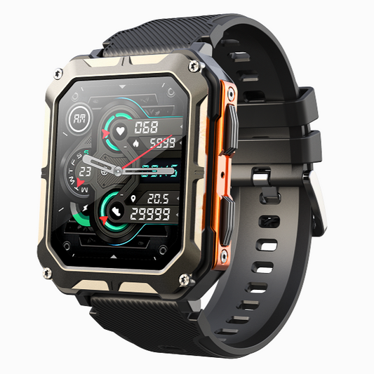 Rugged Smartwatch | Stainless Steel with Fitness Tracking and Waterproof Design 0