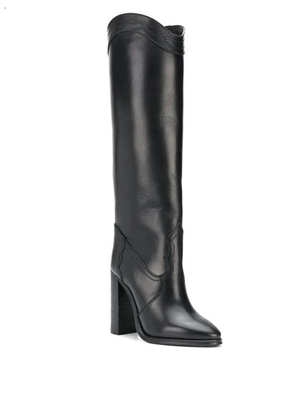 Knee High Cowboy Boots | Genuine Leather with Classic Design and 3-Inch Heel 2