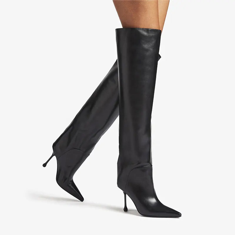 Knee High Boots | Luxurious Leather with Wide Calf Fit and Elegant Design 5