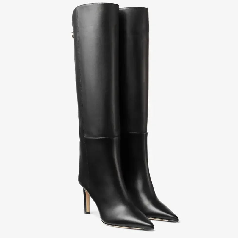 Eco-Leather Knee High Boots | Stylish Pointed Toe Design with Secure Fit 3