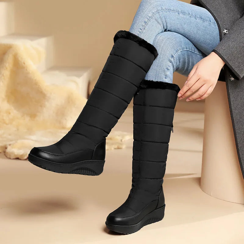 Knee-High Winter Boots | Thermal Faux Fur Lining with Adjustable Fit 5