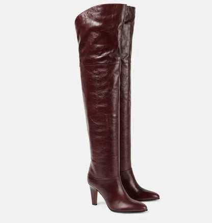 Over The Knee Boots | Genuine Leather Sleek Design for Women 4