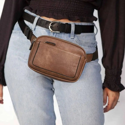 Faux-Leather Fanny Pack