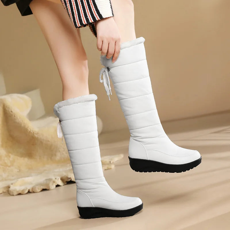 Knee-High Winter Boots | Thermal Faux Fur Lining with Adjustable Fit 4