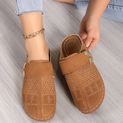 Orthopedische Brogue Hakken Clogs | PETUNIA