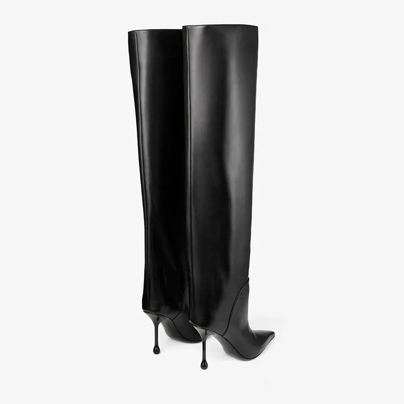 Knee High Boots | Luxurious Leather with Wide Calf Fit and Elegant Design 2