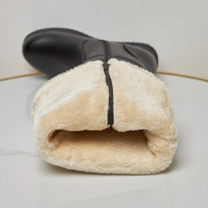 Knee-High Winter Boots | Eco-Leather Puffer Design with Faux Fur Lining 6