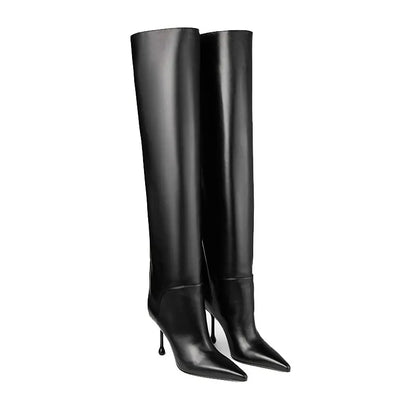 Knee High Boots | Luxurious Leather with Wide Calf Fit and Elegant Design 6