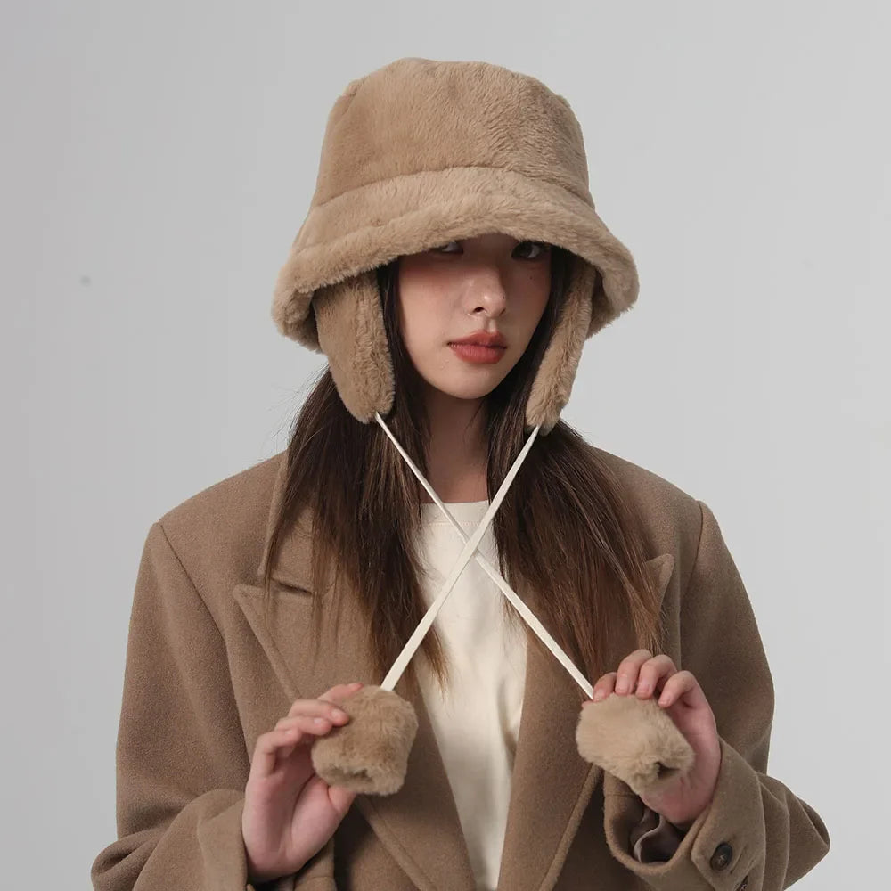 Bomber Plush Bucket Hat