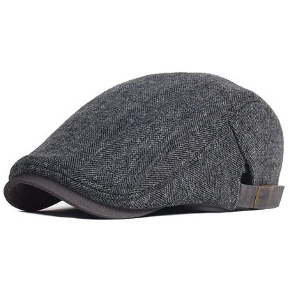 Herringbone Wool Cap
