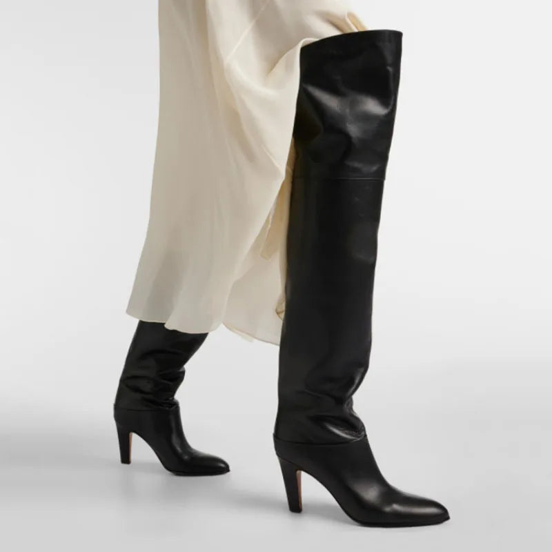 Over The Knee Boots | Stylish Lace-Up Design with Plush Lining 1