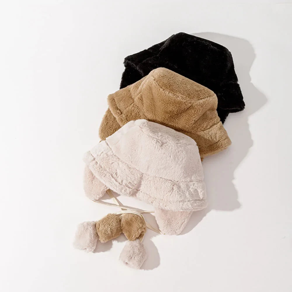 Bomber Plush Bucket Hat