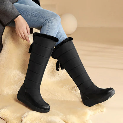 Knee-High Winter Boots | Thermal Faux Fur Lining with Adjustable Fit 3