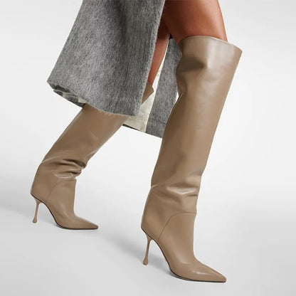 Knee High Boots | Luxurious Leather with Wide Calf Fit and Elegant Design 4