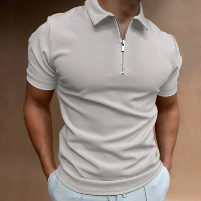 Short Sleeve Polo Shirt | Modern Fit with Half-Zip Closure for Casual Style 3