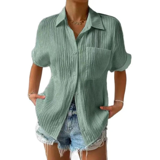Short Sleeved Cotton Shirt 0