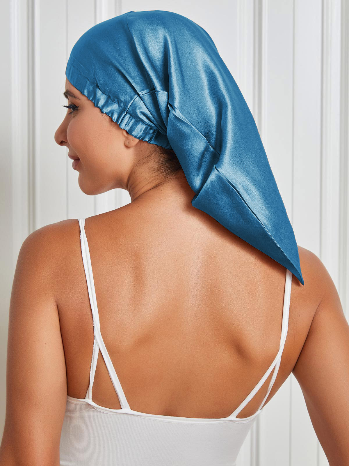 Silk Sleep Cap | 100% Mulberry Silk for Hair Hydration 4