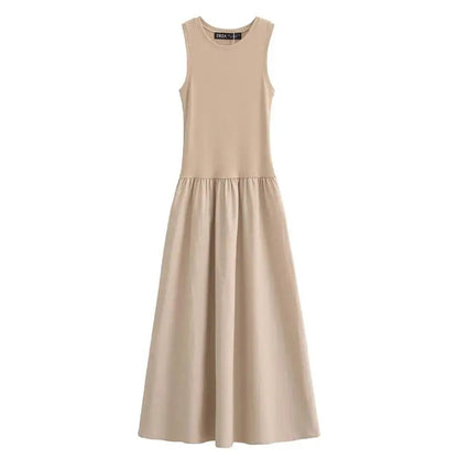 Sleeveless Drop Waist Maxi Dress 0