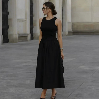 Sleeveless Drop Waist Maxi Dress 5