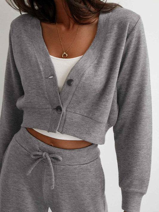 Sporty Crop Jacket | Lightweight Jersey with Slight Stretch and Modern Fit 0