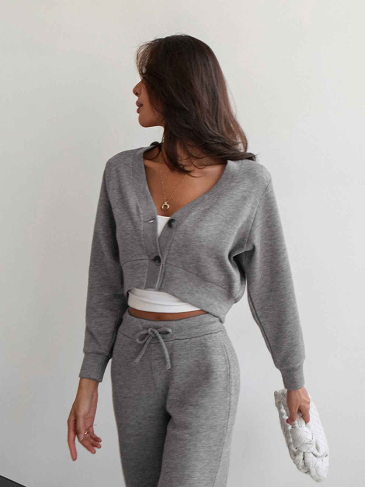 Sporty Crop Jacket | Lightweight Jersey with Slight Stretch and Modern Fit 2